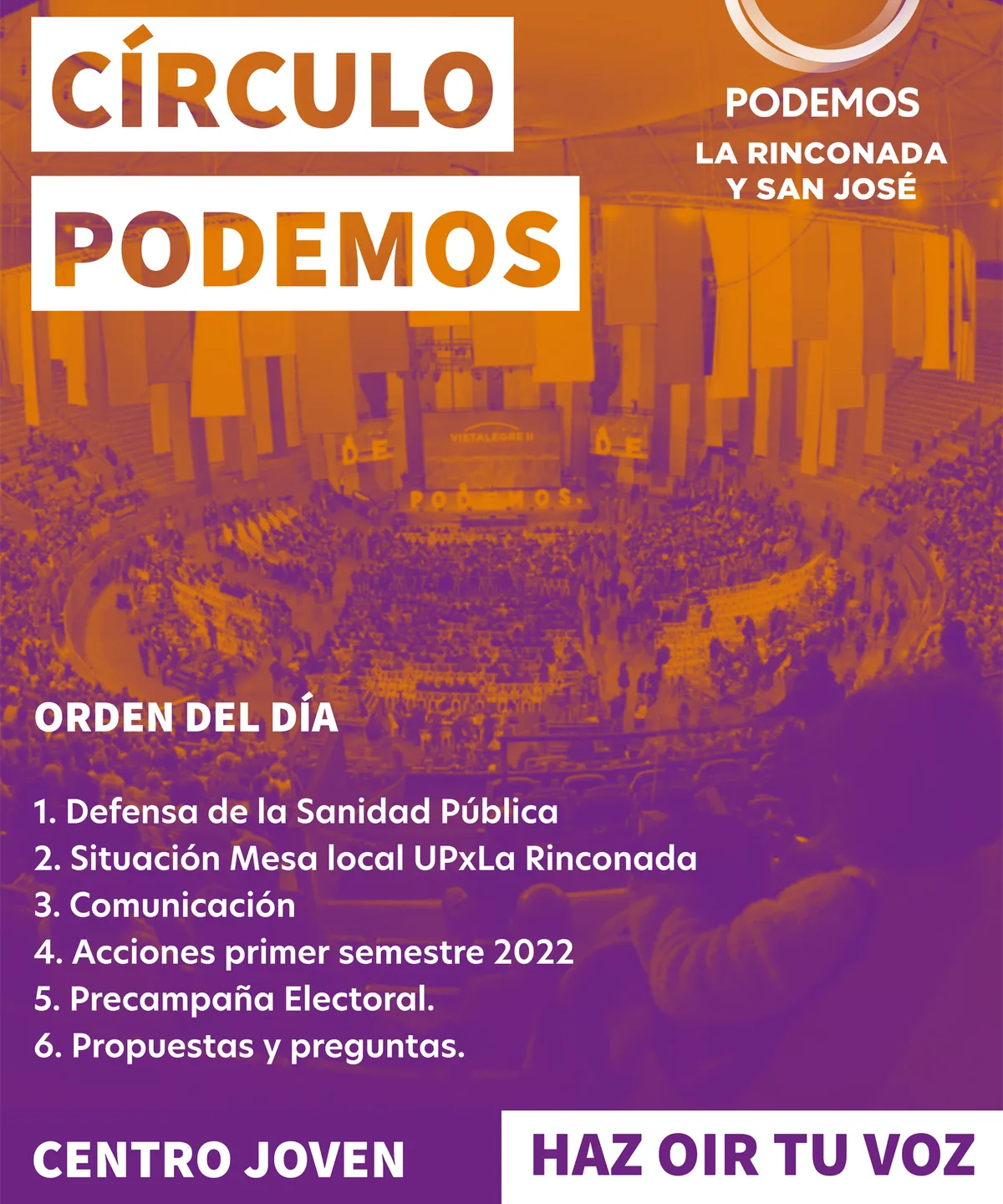 PLENARIO: Convocatoria de Asamblea