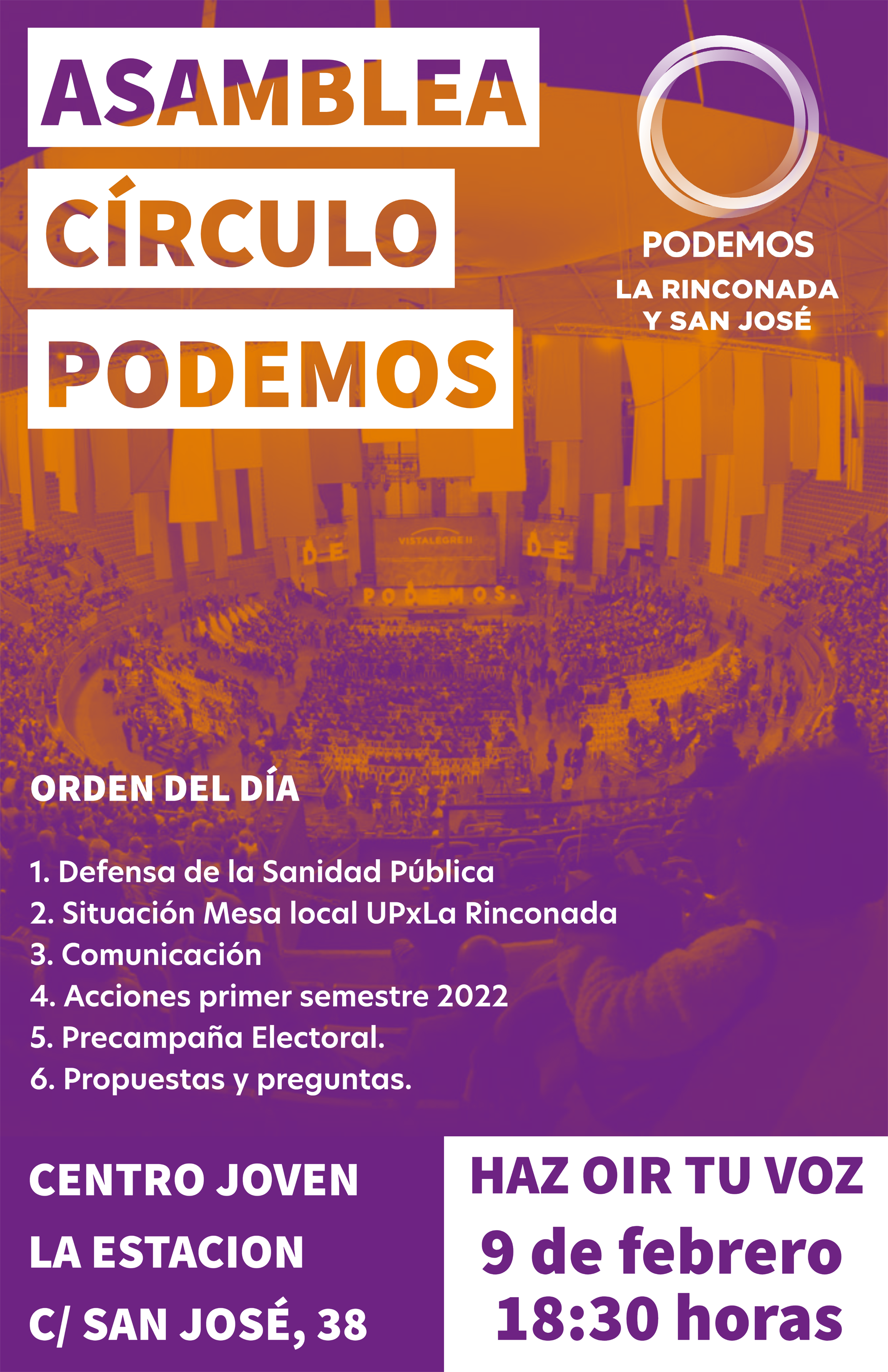 PLENARIO: Convocatoria de Asamblea