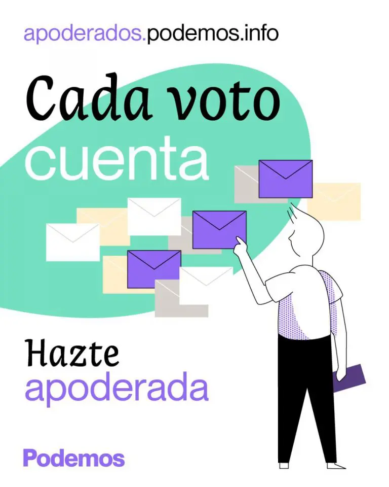 ¡Hazte apoderado o apoderada de PODEMOS para las elecciones europeas del 9 de junio!